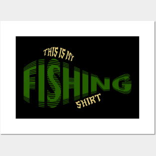 This Is My Fishing Shirt Posters and Art